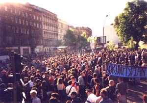 der Senefelderplatz war Ziel der Aktion!